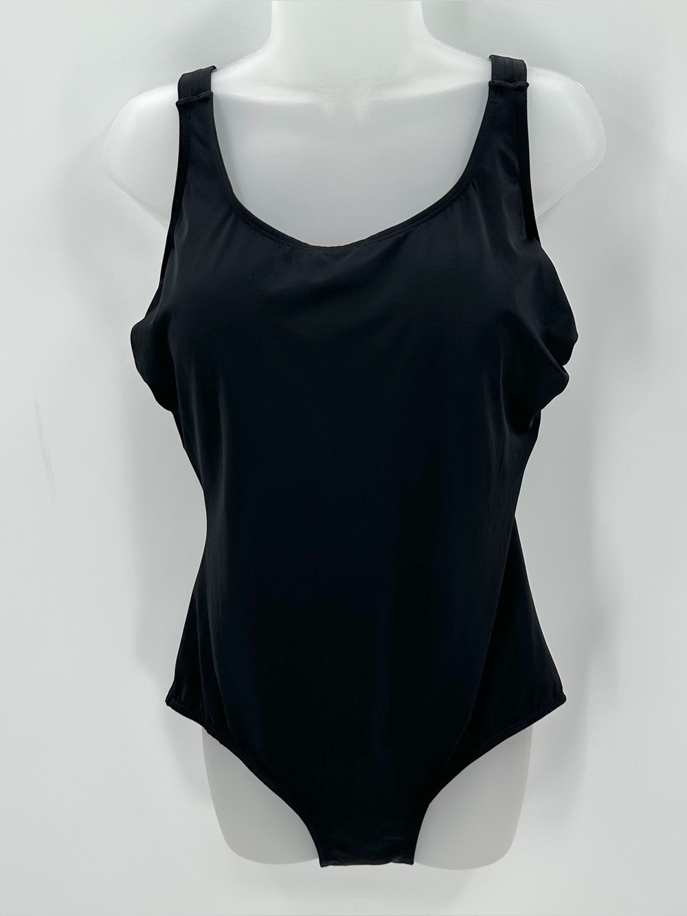 SWIMSUITS FOR ALL Swimsuit One Piece Womens Size 16 Scoopneck Adjustable Straps